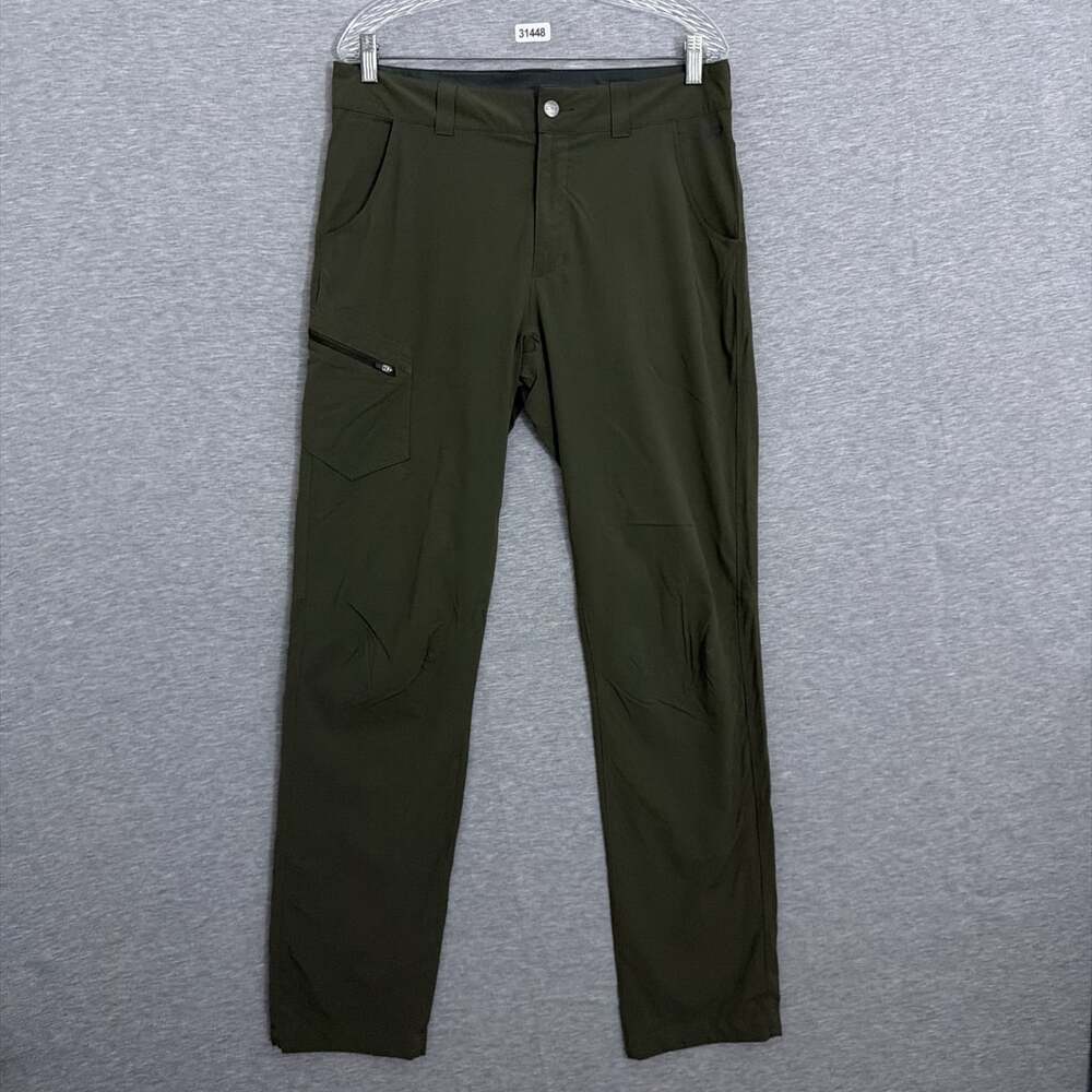 Outdoor Research Men's Size 33 Green Nylon Straight Leg Ferrosi Cargo Pants 34"